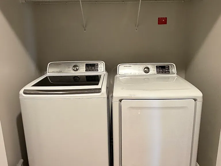 Third floor, master bedroom, master bathroom, walk-in closet and wash/dryer