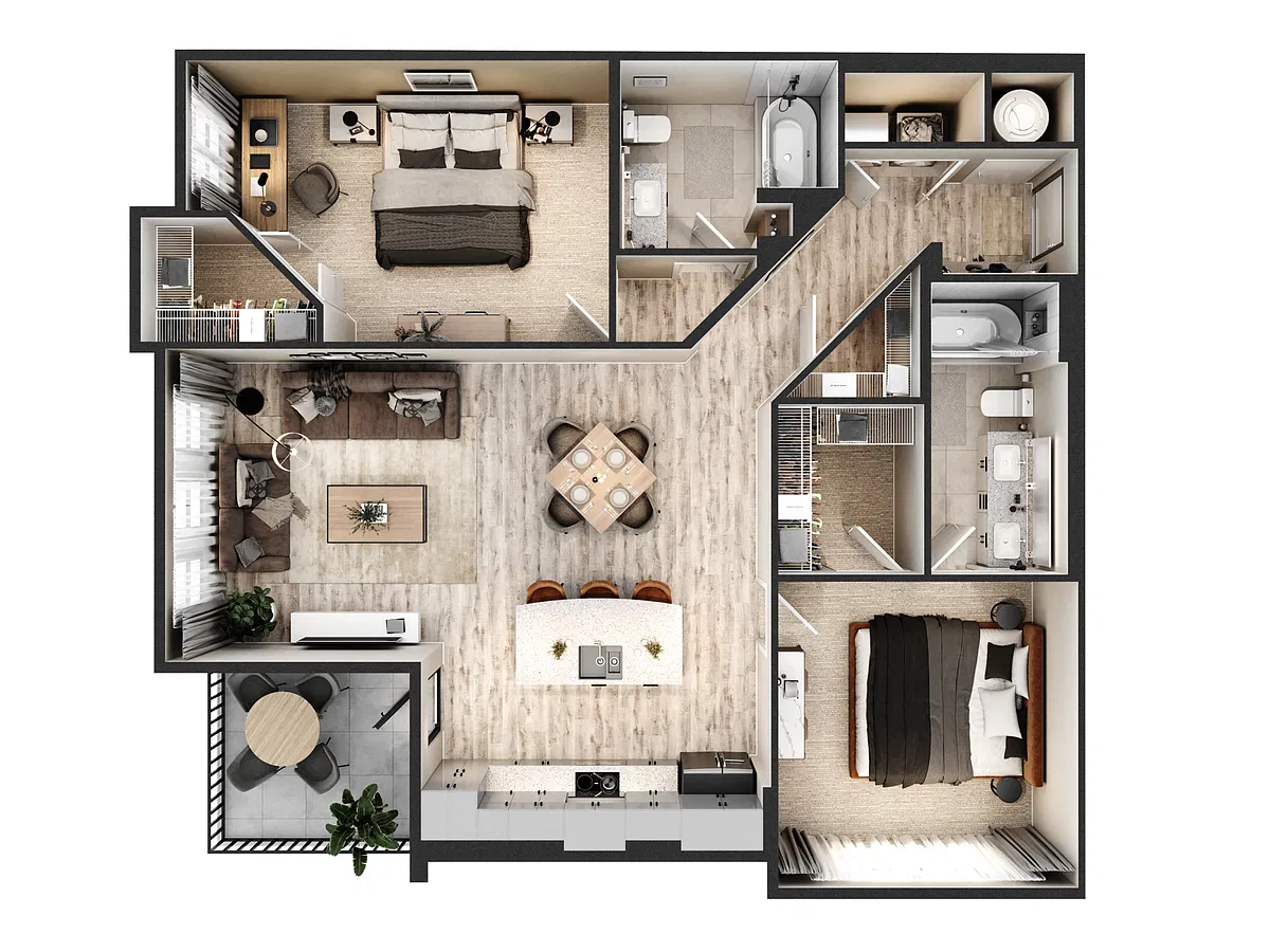 Floor plan B3