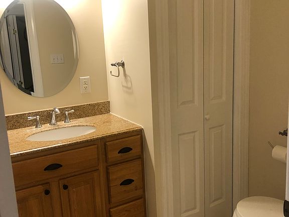 Bathroom with linen closet