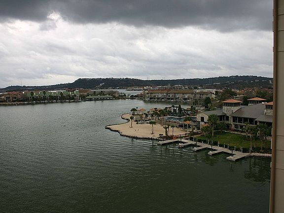 view to the right from the balcony showing clubhouse