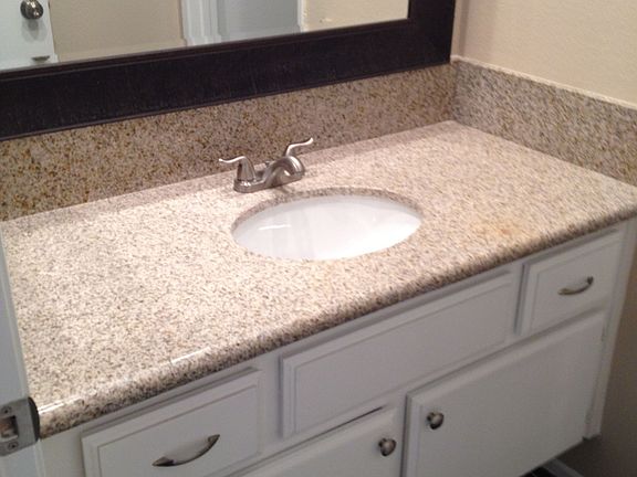 Granite and brushed nickel