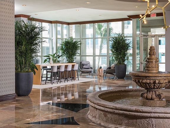 Beautifully updated lobby with work station