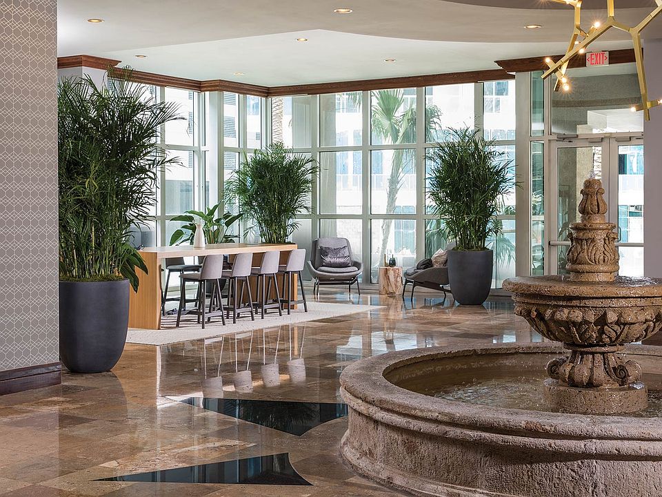 Beautifully updated lobby with work station