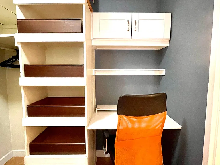 Office in main walk-in closet