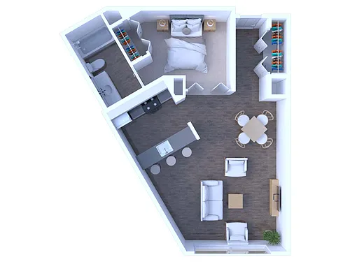 Floor plan Studio Floor Plan S1R