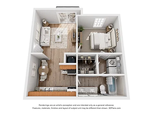 Floor plan One Bedroom