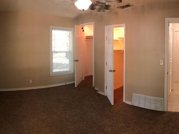 front bedroom with two closets