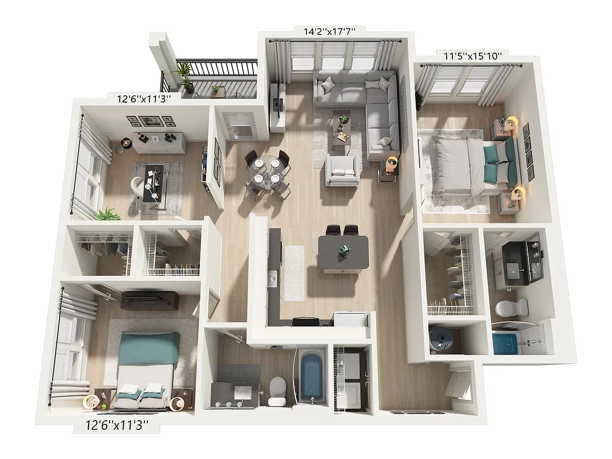 Floor plan B4-Den