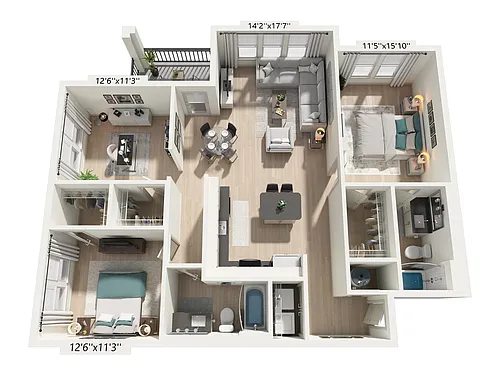 Floor plan B4-Den