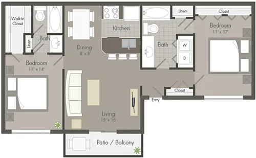 Floor plan The 1040