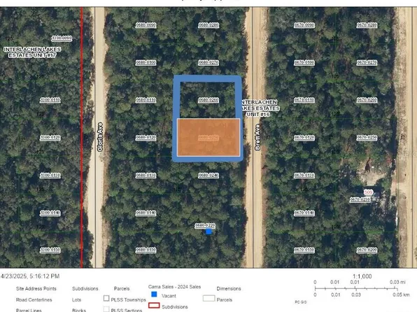 Double Lot Brett Ave #25, Interlachen, FL 32148