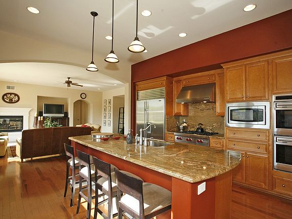 Luxurious kitchen with Wolf appliances