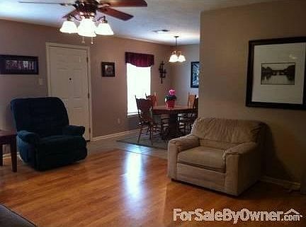 Open Living room & dining room