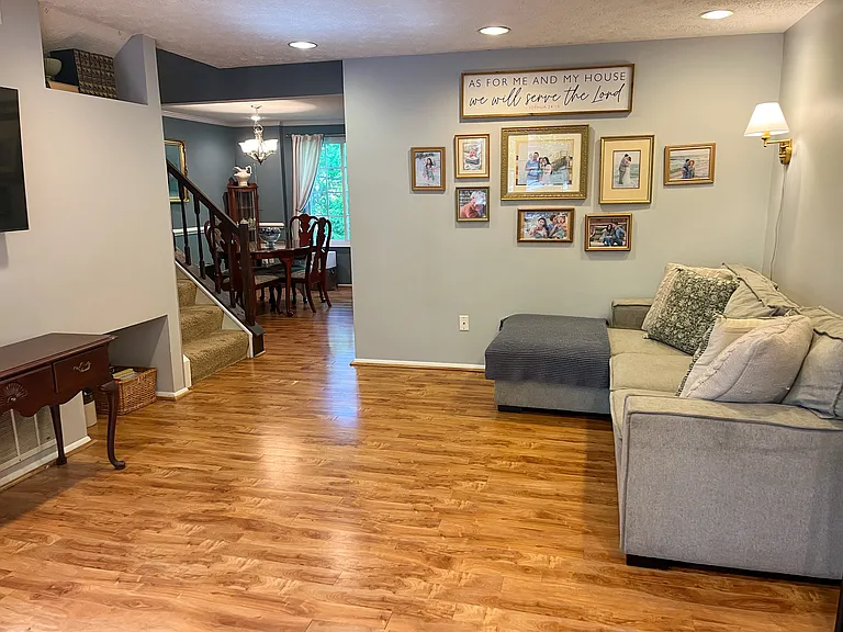 View of dining room from living room