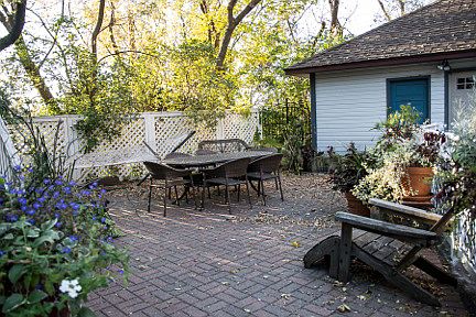 Back garden which is shared.