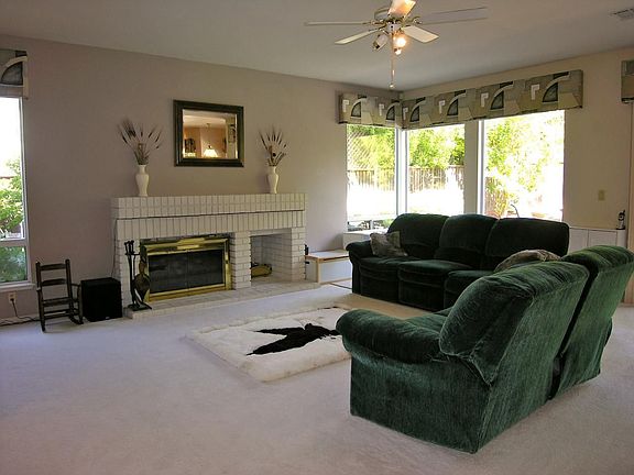 Family Room with wood burning fireplace