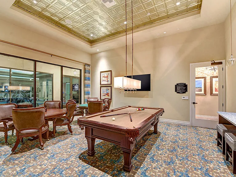 Pool Table in Avino Clubhouse