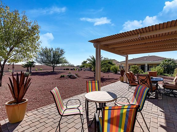 Extended covered patio.