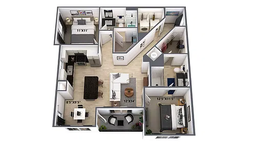 Floor plan B1HC