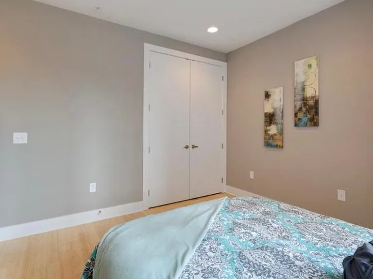 West bedroom with window nook and ample closet space