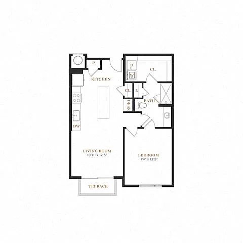 Floor plan 1B