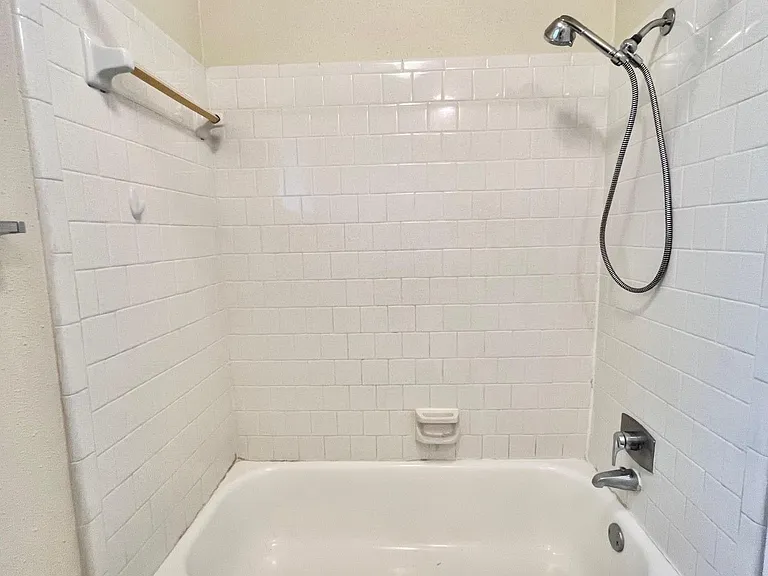 The secondary bath tub/shower combo.