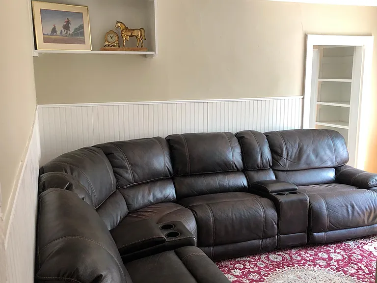 Living Room - 70" TV / Leather Power Reclining Sectional