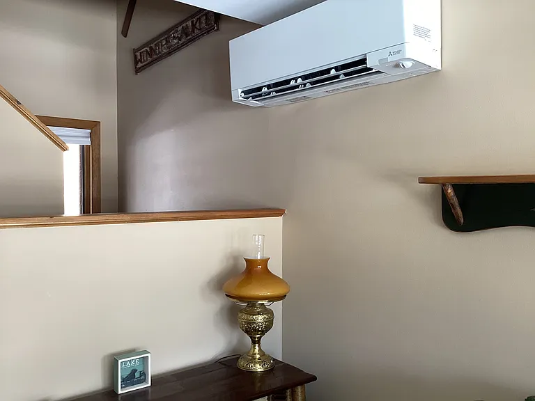 New Mitsubishi mini split heat/cooling system. Second system is on second floor.