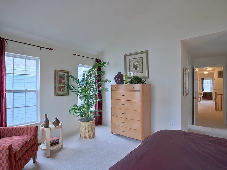 Townhome bedroom (staged)