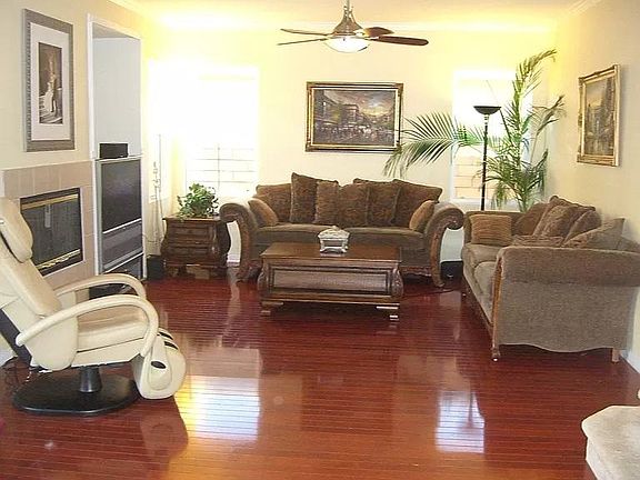 Family room area when it was furnished. (Rental is unfurnished)