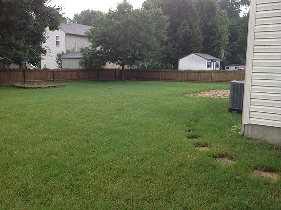 Large fenced yard