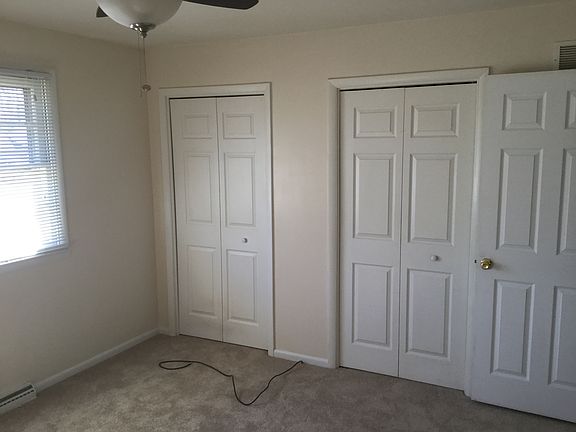 Closets in master bedroom