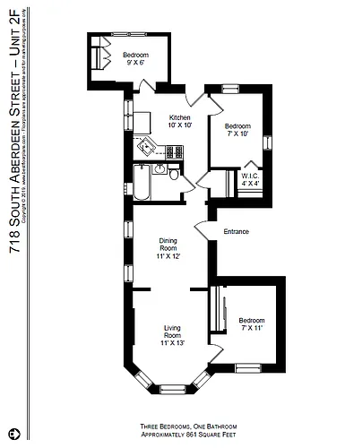 Floor plan Three Bedroom