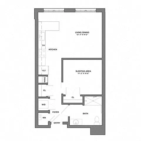 Floor plan Studio-S1-2