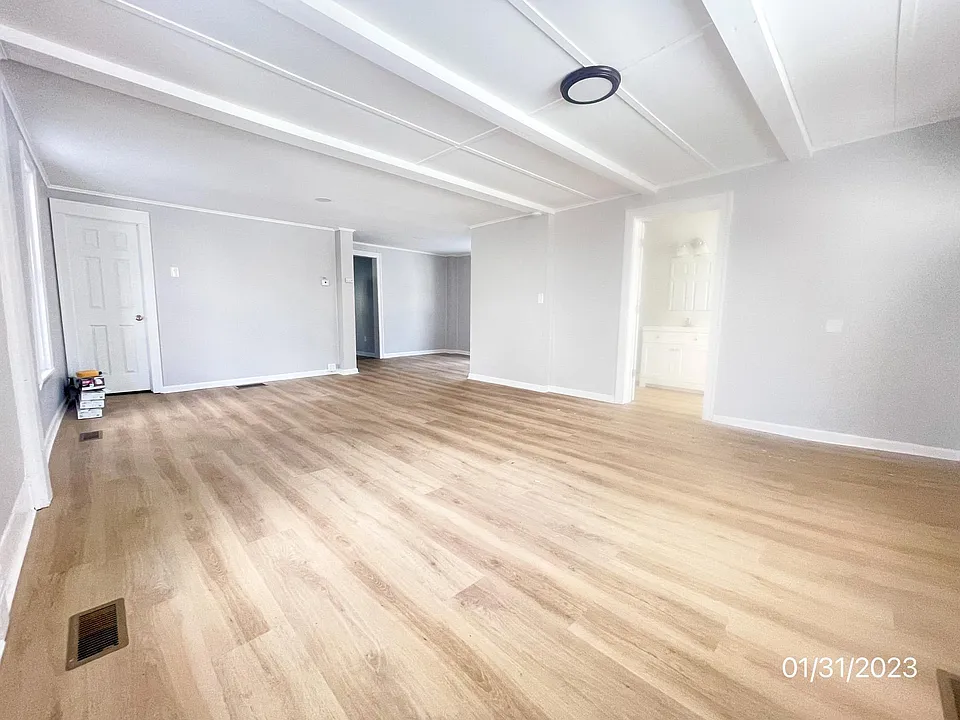 living room looking into dining area