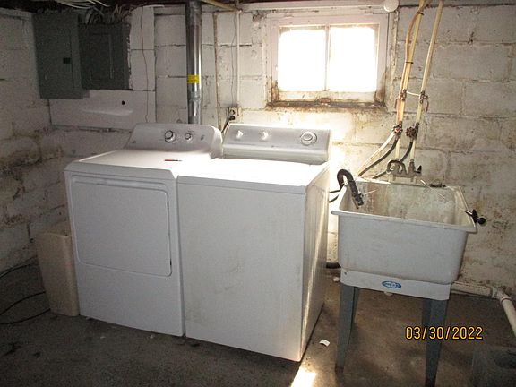 Shared laundry in the basement