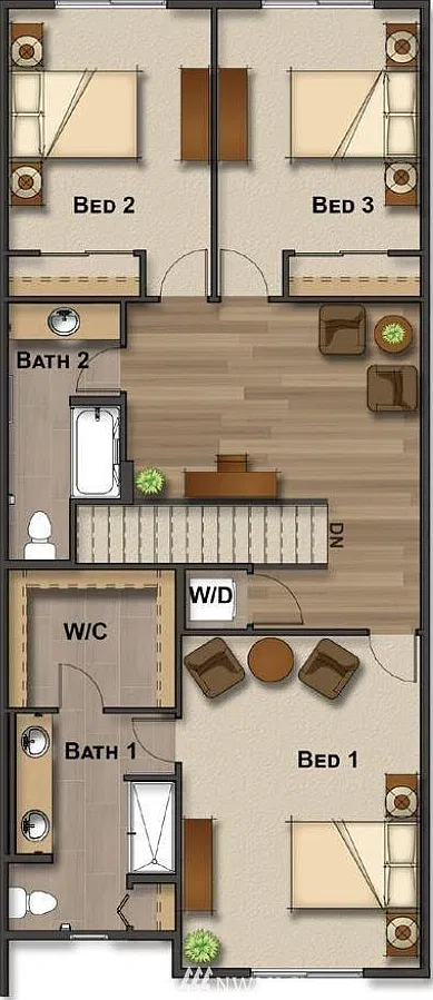 3 bed, 2.5 bath, 1858 sqft, $3,600 — Photo 3