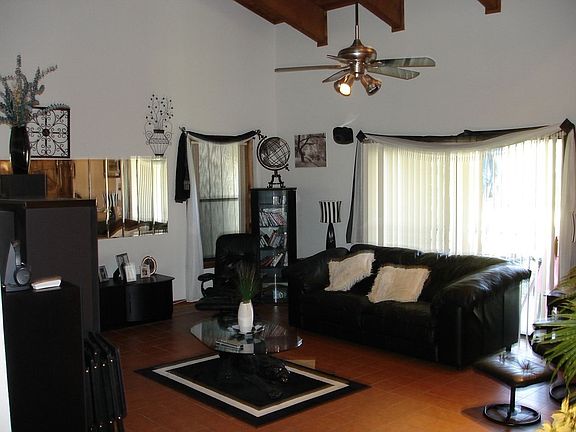Living room with fireplace