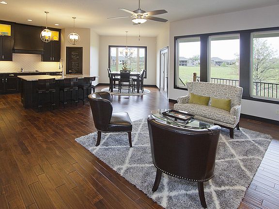 View as you walk in from the front door.