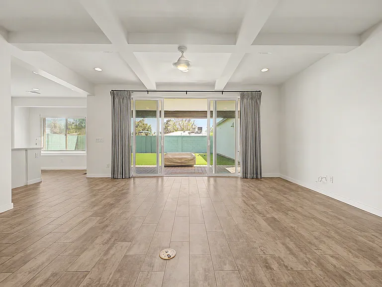 Sliding Glass Doors to Outdoor Covered Patio
