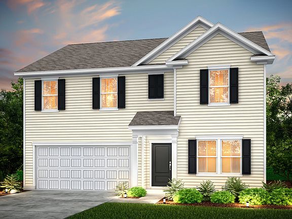 Hampton Exterior LC1A with a 2-car garage