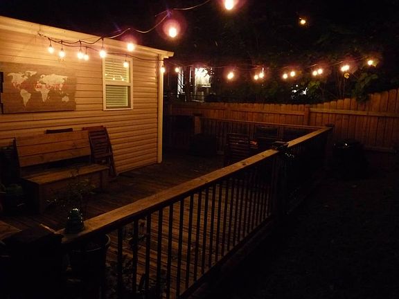 Lighting in backyard remains