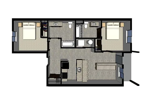 Floor plan Gibson Falls