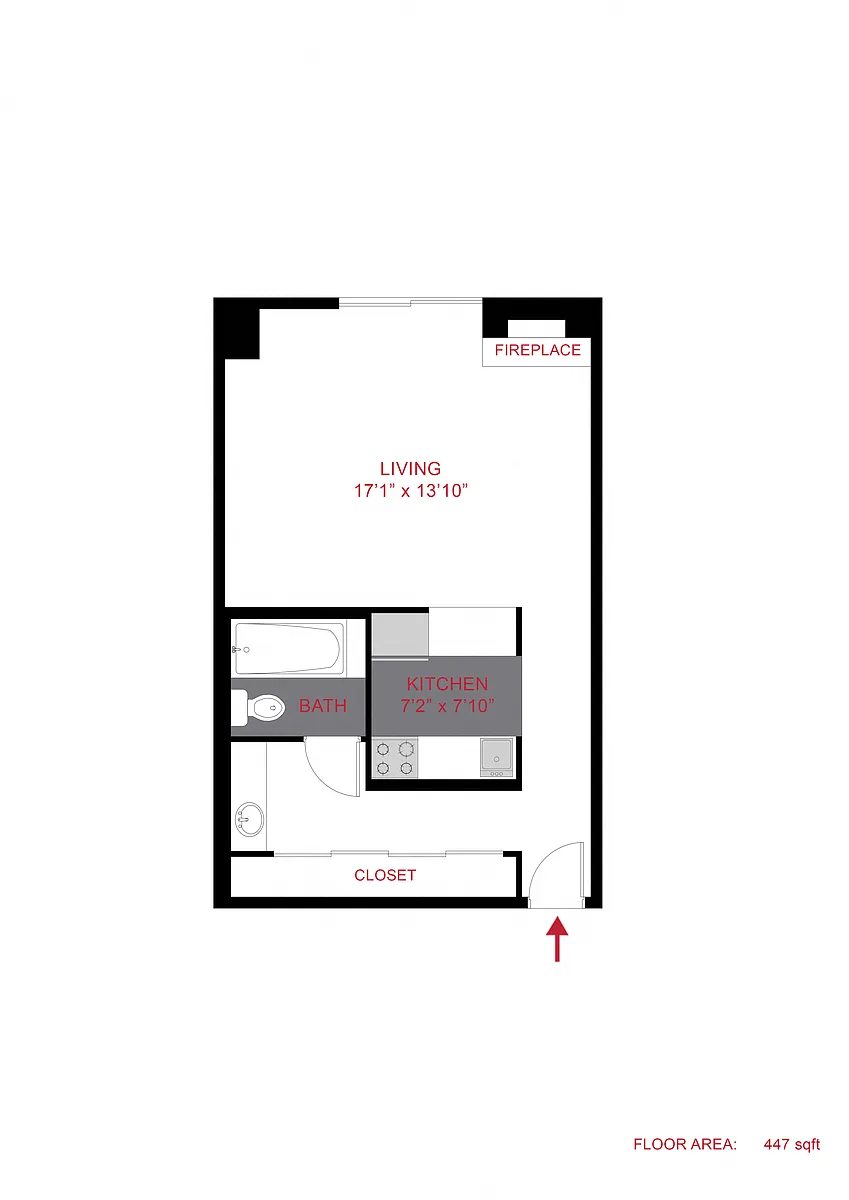 Floor plan Plan S - Studio