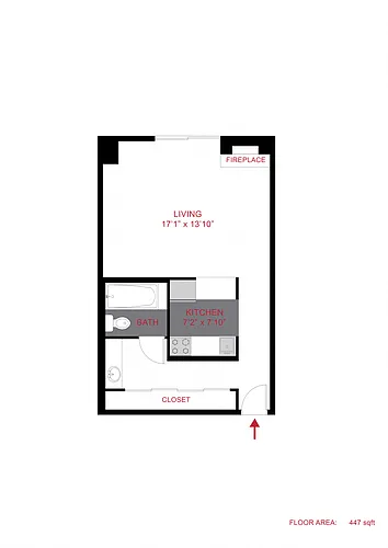 Floor plan Plan S - Studio