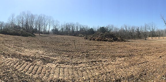 One field recently cleared