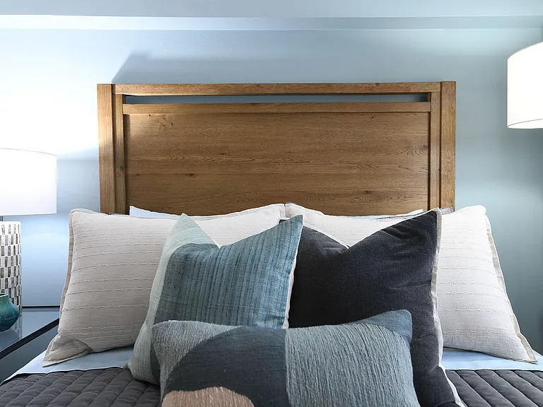Unwind in this beautifully designed bedroom retreat, featuring comfort and style.