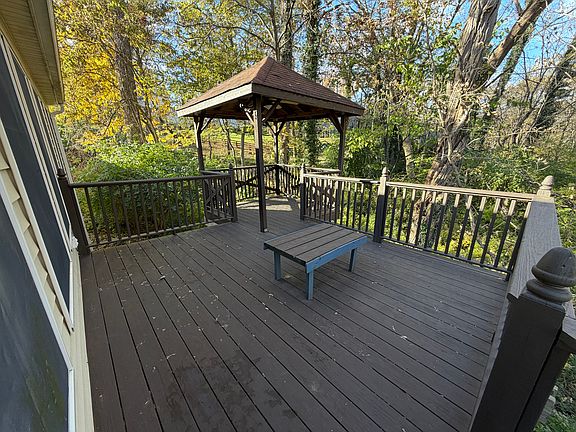 Back patio with gazebo