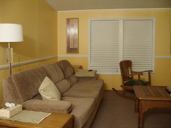 Living room from dining area