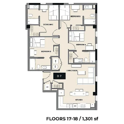 Floor plan D7